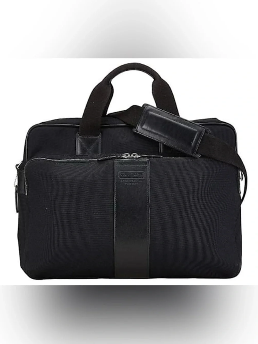 Coach Bag Men’s Shoulder 6408 Black Nylon Leather COACH
